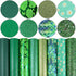 8 Pieces 8x12 Inch Faux Leather Sheets Green Fine Chunky Glitter Metallic Litchi Skin Texture Mermaid Scale Daisy Snake Texture Leather for Bows E...