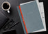 SlideNote made in Tokyo, Japan 2 Functions of Files and Notebooks One-Touch Mechanism Holeless Paper A4 Size Revolutionary Stationery (Blue Gray)...