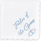 W&F GIFT Wedding Handkerchief - 12" x 12" - Something Blue for Bride on Wedding Day - Mother of The Bride Gifts, Bridal Wedding Hankie – Father of...