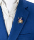 Knighthood Pearl and Champagne Stone Detai Elegant Lady Bird Insect Brooch/Lapel Pin...