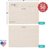 321Done 5x7 Recipe Cards (Set of 50) Rustic Kraft Tan Modern Contemporary - From the Kitchen Of - Double-Sided for Weddings, Bridal Shower, Baby, ...