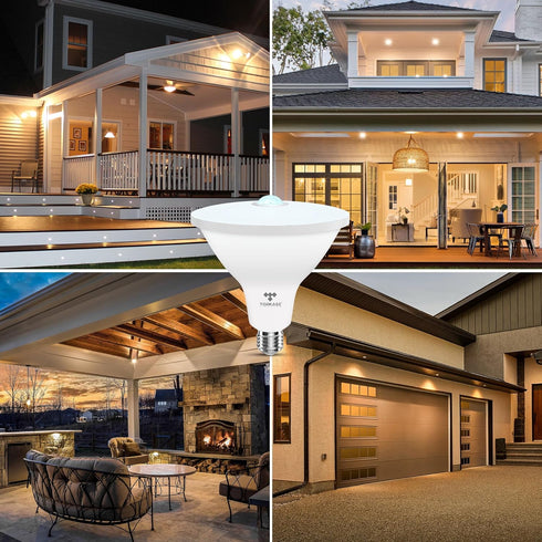Torkase PAR38 Motion Sensor Flood Light Bulbs, Motion Activated Outdoor Lighting,200 Watt Equivalent(20W) 2000LM, 3000K Warm White,LED Flood Light...