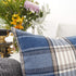 YOUR SMILE Retro Farmhouse Outdoor Buffalo Tartan Chequer Plaid Cotton Linen Decorative Throw Pillow Case Cushion Cover Pillowcase for Sofa 18 x 1...