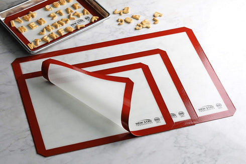 New Star Foodservice 36633 Commercial Grade Silicone Baking Mat Non-Stick Pan Liner, 8 x 12 Inch (Quarter Size)...