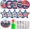 JHGCVX 10 Pcs 4th of July Diamond Painting Coasters Kit,Diamond Art Coasters with Holder,Independence Day Diamond Painting Coasters for Adults Beg...