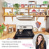 Rosanna Pansino x iDesign Recycled Plastic Kitchen Storage Bin with Lid, Clear Bin/Marshmallow Lid, 6" x 12" x 6"...