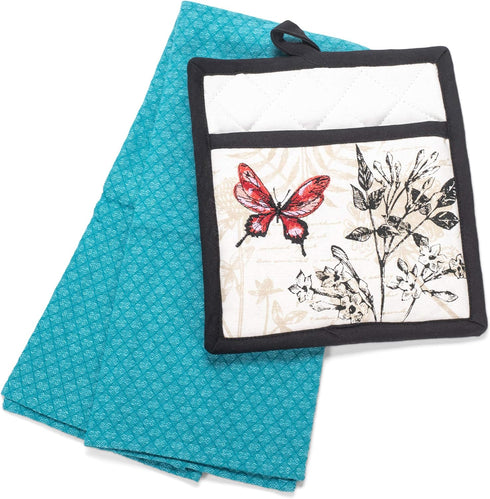 Botanical Potholder Gift Set...