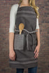 DII French Stripe, Kitchen Collection, Chef Apron, Chambray Gray...