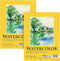 U.S. Art Supply 9" x 12" Premium Heavyweight Watercolor Painting Paper Pad, Pack of 2, 12 Sheets Each, 140 Pound (300gsm) - Cold Pressed, Acid-Fre...