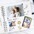 Bstorify Square Scrapbook Photo Albums 60 Pages (21 x 21 cm) White Thick Paper, Hardcover, Metal Corners, Ribbon Closure - Ideal for Your Scrapboo...