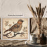 Posterizer 1 pcs- Brown bird on a tree with rustic background-Art for Animal Lovers-Floral Botanical Art- Gift for Men Women-Decor for Bedroom, Of...