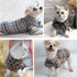 Soft Casual Dog Plaid Shirt,Gentle Dog Western Shirt Pet Clothes, Dog Cotton Shirt with Bow Tie for Wedding,Christmas Costumes (Large, Dark Khaki)...