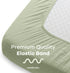 Muslin Fitted Crib Sheet, Extra Soft 100% Muslin Cotton Crib Sheets for Standard Crib and Toddler Mattresses by Comfy Cubs...