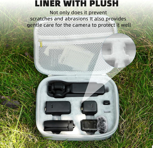Carrying Case for DJI Osmo Pocket 3 / Creator Combo, PU Hard Shell Storage Bag Portable Protective Case for DJI OSMO Pocket 3 Camera Accessories...