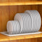 Simple Houseware Stainless Steel Plate Drying Rack with Drainboard, Chrome...