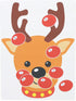 Stickamajigger Stick the Red Nose on the Reindeer Poster Game - Restickable Reusable...