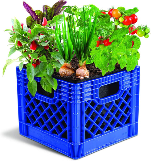 L121212 Smart Pot Milk Crate Liner, 12" x 12" x 12", Black...