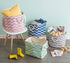 DII Polyester Container with Handles, Chevron Storage Bin, Medium, Rose...