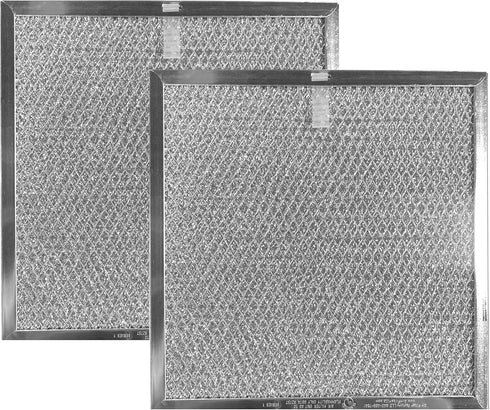 Air Filter Factory 8.75 x 9.5 x 0.375 Inches Range Hood Aluminum Mesh Grease Vent Hood Filter 2-Pack...