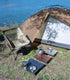 iClimb Mini Solo Folding Table Ultralight Compact for Backpacking Camping Hiking Beach Picnic (Silver, Mini)...