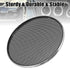 X AUTOHAUX 2pcs 6.5 Inch Car Metal Audio Speaker Grill Cover Mesh Woofer Horn Guard Decorative Circle Grille Protector Silver Tone...