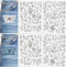 Embroidery Pattern Water Soluble Embroidery Stabilizers, Stick and Stitch Embroidery Paper Pre-Printed Flowers and Leaves Pattern Transfers for Ha...