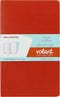 Moleskine Volant Journal, Soft Cover, Large (5" x 8.25") Ruled/Lined, Coral Orange/Aqua Blue, 96 Pages (Set of 2)...
