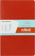 Moleskine Volant Journal, Soft Cover, Large (5" x 8.25") Ruled/Lined, Coral Orange/Aqua Blue, 96 Pages (Set of 2)...