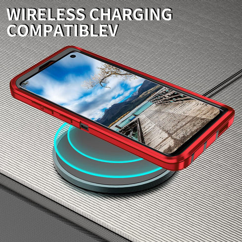 for Galaxy S10 Case,Heavy Duty Shockproof Dust/Drop Poof 3 Layers Full Bady Protection Rugged Cover Case for Galaxy S10,Red/Black...