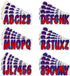 Hardline Products Series 200 Factory Matched 3-Inch Boat & PWC Registration Number Kit, Red/Purple - REPUG200...