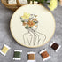 Harimau 3 in Beginner Embroidery Kit,Floral Plant Pattern,Cross Stitch Kits , Including Stamped Embroidery Cloth with 3 Embroidery Hoops, Color Th...