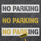 2pcs No Parking Stencils, 4 Inch Letter Stencils Flexible Plastic Parking Lot Paint Templates Parking Lot Stencils Traffic Curb Painting Marking S...