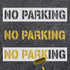 2pcs No Parking Stencils, 4 Inch Letter Stencils Flexible Plastic Parking Lot Paint Templates Parking Lot Stencils Traffic Curb Painting Marking S...