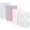Hudson Baby Unisex Baby Cotton Flannel Burp Cloths, Peacock Feather, One Size...