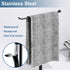 Towel Rack T-Shape Hand Holder for Bathroom,Headband and Lightweight Bathroom Racks,Kitchen Black Holder,Stainless Steel Waterproof Counter Organi...