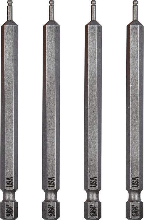 Mayhew Tools 19514-4 USA SAE Ball Hex Power Bit, 5/64 x 3.5", 4-Pack...