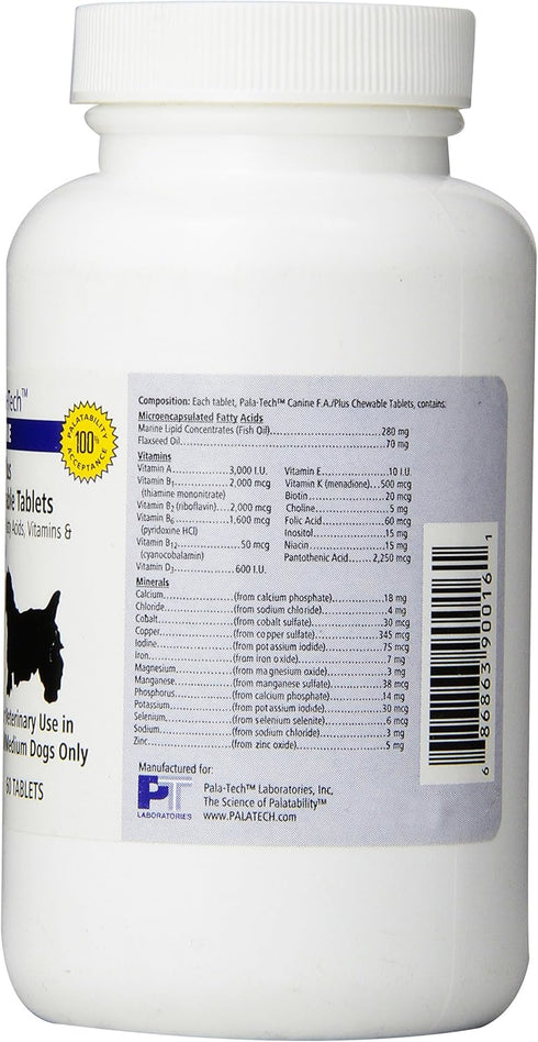 Pala-Tech FA Plus Chew Tabs Small Dog 60 ct...