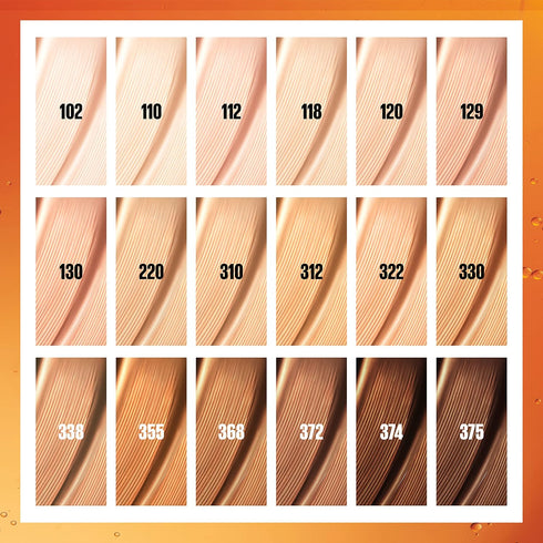 Maybelline Super Stay Up to 24HR Skin Tint, Radiant Light-to-Medium Coverage Foundation, Makeup Infused With Vitamin C, 310, 1 Count...