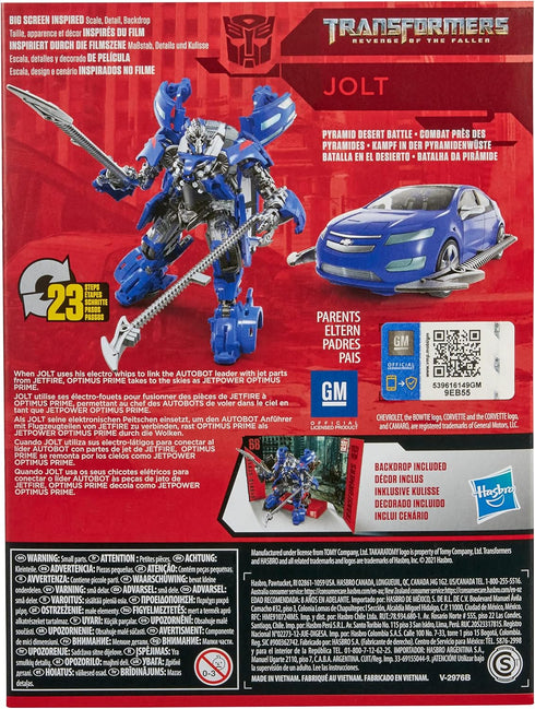 Transformers Toys Studio Series 75 Deluxe Class Revenge of The Fallen Jolt Action Figure - Ages 8 and Up, 4.5-inch...