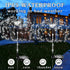 NMM Solar Fireworks Lights, 2 Pack 120 LED Copper Wire Waterproof Outdoor Solar Garden Lights, 2 Lighting Modes Stake Landscape Light for Lawn, Ya...