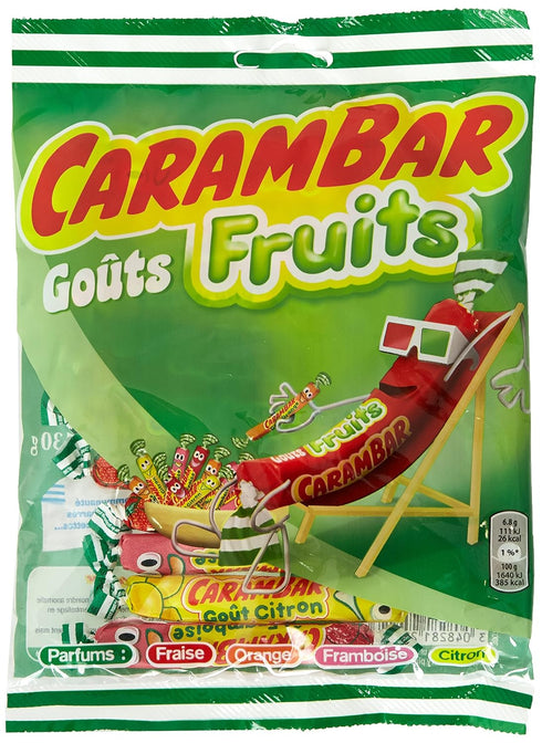 Carambar Gout Fruits Assorted Fruit Flavors - 130 g - 4.58 oz....