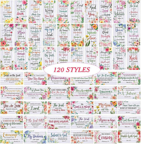 252 Pcs Christian Gifts Set 240 Pcs Quote Cute Prayer Cards Floral Religious Scripture Cards 12 Bible Verse Pens Christian Inspirational Ballpoint...