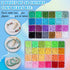 GREENTIME 4314 PCS Clay Beads for Bracelet Making, 48 Colors Flat Round Polymer Beads Set, 2 Boxes Disc Heishi Beads with Pendants Letter Beads fo...