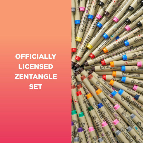 Sakura Zentangle Zendala Tool Set - Official Zentangle White Circular Paper Tiles - 4.625" Tiles - 11 Pieces...