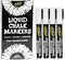 4-Pack White Erasable Chalk Markers - Non-Toxic, Water-Based, Reversible Tips For Kids & Adults, Glass & Chalkboards...