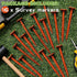 16 Pcs Garden Stakes Survey Markers Low Profile Survey Stakes Plastic Property Line Markers Anchors Spikes 6.3 Inch for Paver Landscape Fabric Law...