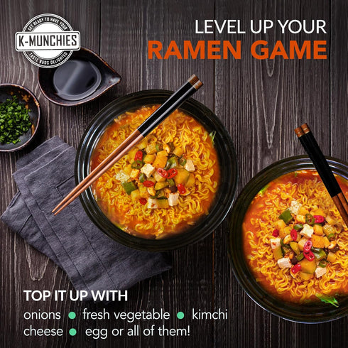Pulmuone Non-Fried Ramyun Korean Noodles - 4 Pack Korean Instant Noodles Doenjang Stew Flavor - Easy to Cook Authentic Korean Ramen with Distinctl...