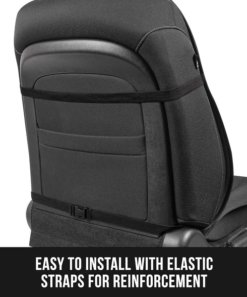 BDK EasyFit Car Seat Covers for Front Seats, Black – Front Seat Cover Set with Integrated Headrest Cover, Quick Slip-On Installation, Fits Most Ca...
