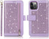 EYZUTAK Wallet Case Compatible with iPhone 12 Mini 5.4 inch 2020,Magnetic Handbag Zipper Pocket PU Leather Flip with 9 Card Slots and Wrist Strap ...