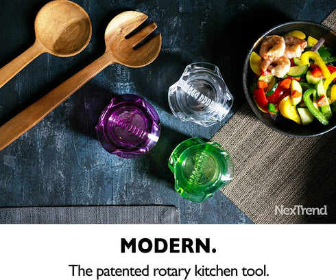Nextrend Garlic Twister 4th Generation - 3-5 Clove Capacity, Dishwasher-safe, BPA-Free (Clear)...